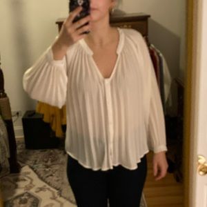Pleated white blouse from bishop + young